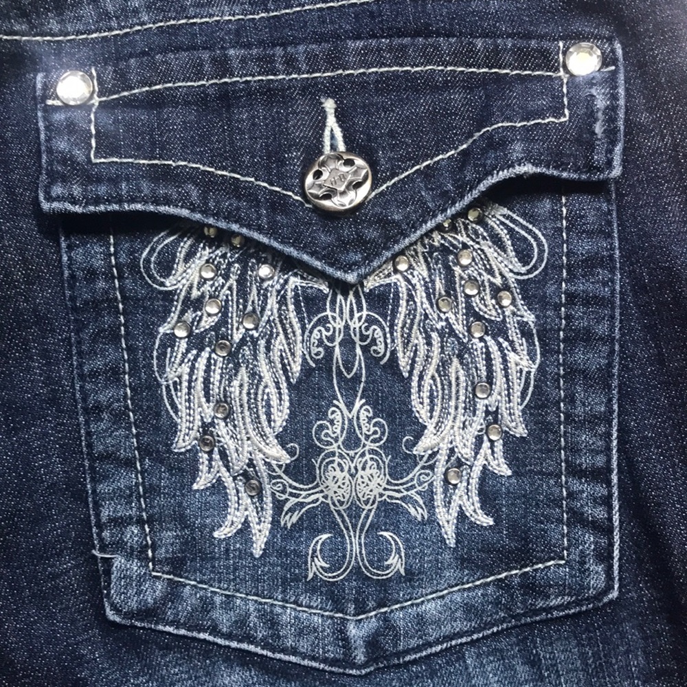 Harley Davidson Jeans angel wings back pocket